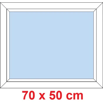 Okno Soft Plastové okno 70x50 cm, FIX neotevíravé