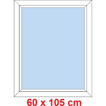 Okno Soft Plastové okno 60x105 cm, FIX neotevíravé