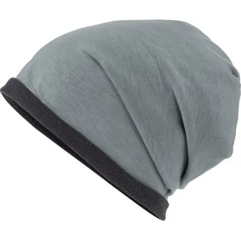 Čepice Myrtle Beach (Daiber) Čepice Single Beanie MB7131 - Šedý melír / tmavě šedá