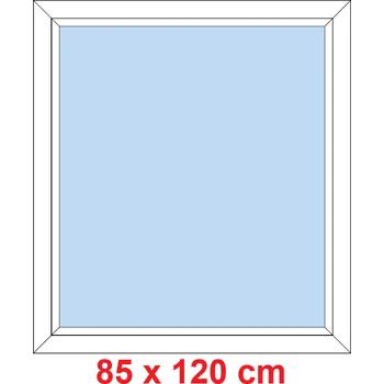 Okno Soft Plastové okno 85x120 cm, FIX neotevíravé