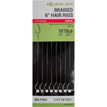 Korum Hotové návazce Big Fish Braided Hair Rigs 6" 8ks - vel. 12