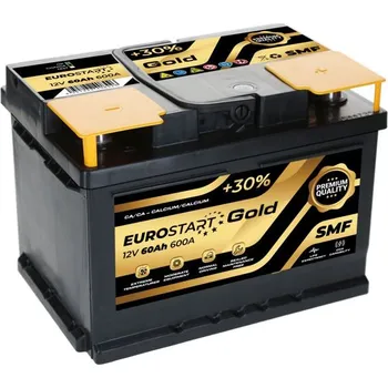 Autobaterie Akumulátor Euro-Start GOLD SMF 12V 60Ah/600A+P L2B