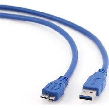 Datový kabel GEMBIRD Kabel USB A-B micro 1,8m 3.0, modrý CCP-MUSB3-AMBM-6