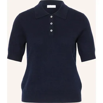 Dámský svetr Darling Harbour Dámské Pletené Polo Tričko Z Kašmíru, navy, 40