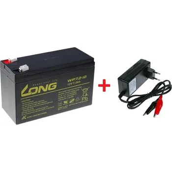 Echolot Long Olověný akumulátor 12V 7Ah pro echoloty + nabíječka!