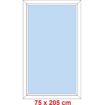 Okno Soft Plastové okno 75x205 cm, FIX neotevíravé