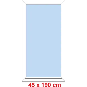 Okno Soft Plastové okno 45x190 cm, FIX neotevíravé