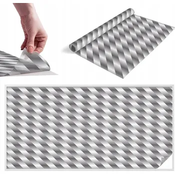 Prostěradlo Mléčná Fólie na skleněné dveře a okna Geometrické pásy 200 x 100 cm