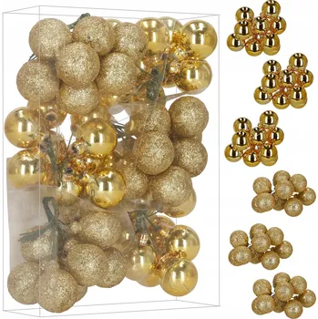 Vánoční dekorace Vánoční Koule hladká, sady vánoční koule 11 cm 54 ks