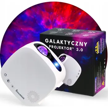 Dětské svítidlo Projektor noční lampička Gwiazdoholik bílá