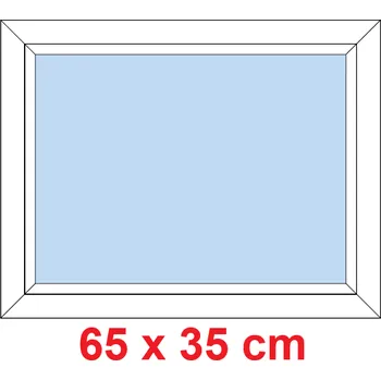 Okno Soft Plastové okno 65x35 cm, FIX neotevíravé