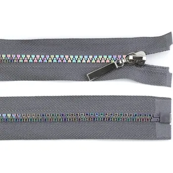 Zip Duhový Kostěný Zip - Šíře 5 mm, Délka 80 cm, Vysoká Kvalita - 311 šedá paloma
