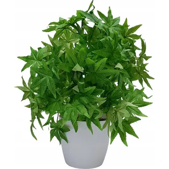 umělá květina Konopí Umělá rostlina v bílém květináči 42 cm