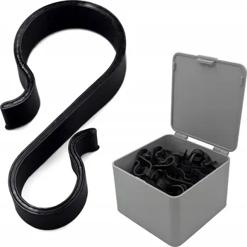 Věšák 70x Silné HÁČKY NA OKAP pro vánoční světýlka, okapové věšáky KRABIČKA