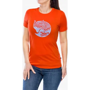 Dámské tričko Dámské merino tričko Fjallraven Abisko Wool Fox SS W - flame orange XS