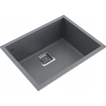 Granitový dřez Jednokomorový dřez Milo Qubus granit šedý