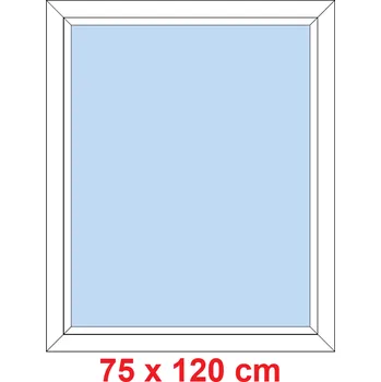 Okno Soft Plastové okno 75x120 cm, FIX neotevíravé