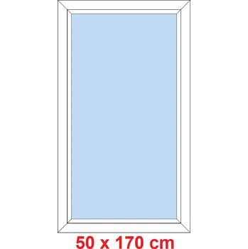 Okno Soft Plastové okno 50x170 cm, FIX neotevíravé
