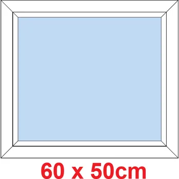 Okno Soft Plastové okno 60x50 cm, FIX neotevíravé