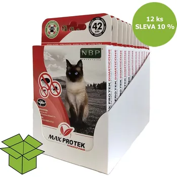 Antiparazitikum pro kočku Max Protek repelentní fluorescenční obojek, kočka 42 cm (12 ks) SLEVA 10 %