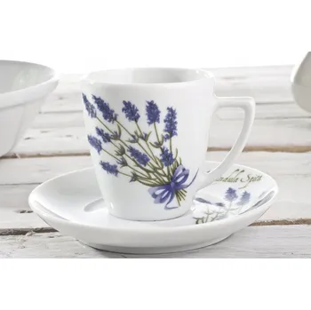 Lubiana Šálek s podšálkem 0,10/12 5979 Levandule