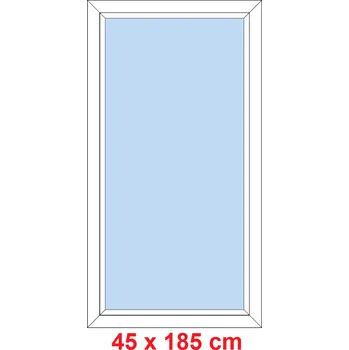 Okno Soft Plastové okno 45x185 cm, FIX neotevíravé
