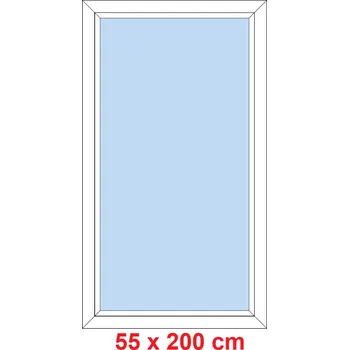 Okno Soft Plastové okno 55x200 cm, FIX neotevíravé