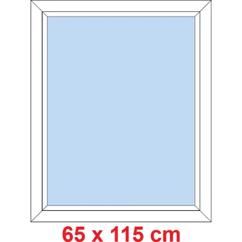 Okno Soft Plastové okno 65x115 cm, FIX neotevíravé