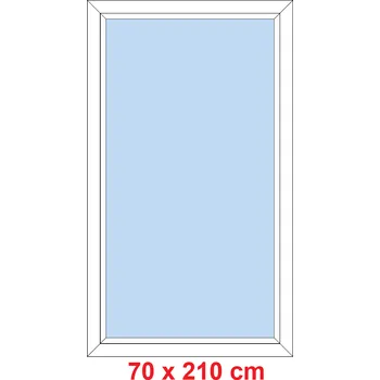 Okno Soft Plastové okno 70x210 cm, FIX neotevíravé