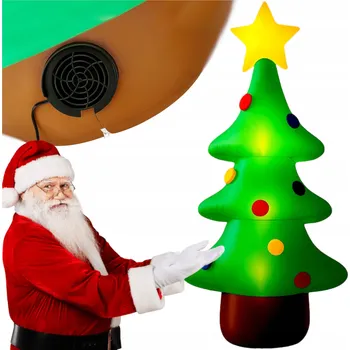 Vánoční stromek UMĚLÝ VÁNOČNÍ STROMEK S OSVĚTLENÍM NAFUKOVACÍ DEKORACE 2025