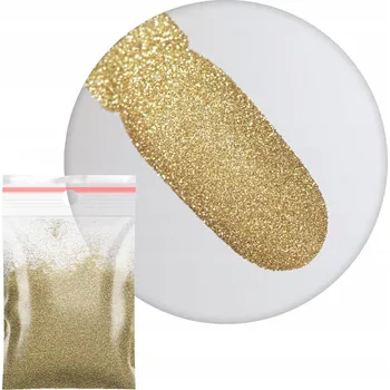 Prach Ozdoby Na Nechty Shimmer Effect Zlatý Gold Brokát Jemné částečky Č. 1