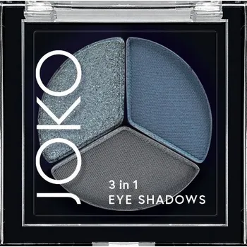 Oční stíny JOKO Trio očních stínů 3v1 01 Midnight Mist