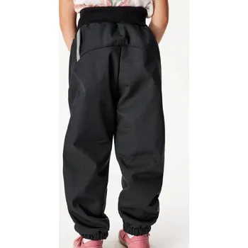 Dětská móda DĚTSKÉ SOFTSHELL KALHOTY S BERÁNKEM ZIMA26 Barva: Černá, Velikost: 110/116