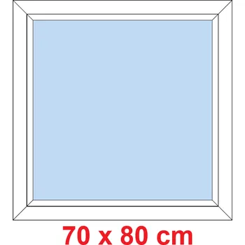 Okno Soft Plastové okno 70x80 cm, FIX neotevíravé