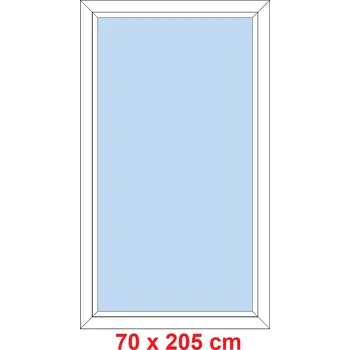 Okno Soft Plastové okno 70x205 cm, FIX neotevíravé