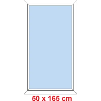 Okno Soft Plastové okno 50x165 cm, FIX neotevíravé