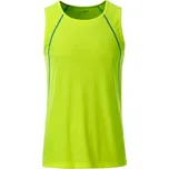 James & Nicholson (Daiber) Pánské funkční tílko JN494 - Jasně žlutá / jasně modrá | XL