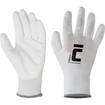 Pracovní rukavice Cerva Polomáčené pracovní rukavice EMBERIZA - Bílá | 10