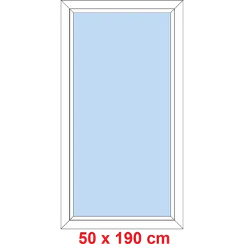 Okno Soft Plastové okno 50x190 cm, FIX neotevíravé