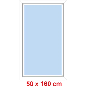 Okno Soft Plastové okno 50x160 cm, FIX neotevíravé