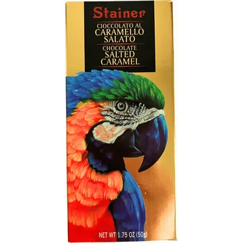 Čokoláda Stainer čokoláda mléčná 32% se slaným karamelem (Caramello Salato) 50g