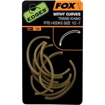 Rybářský háček Fox Rovnátka na háček Edges Withy Curve Adaptor 10ks - vel. 10-7