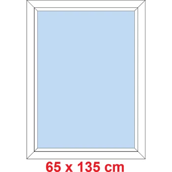 Okno Soft Plastové okno 65x135 cm, FIX neotevíravé