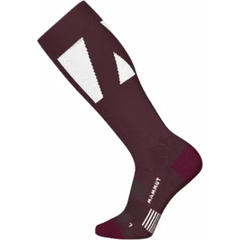 Pánské ponožky Mammut Mammut Freeski Merino Knee Socks Barva - Velikost: Vínová - 45-47