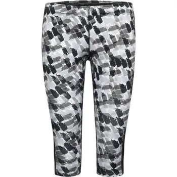 Dámské legíny James & Nicholson (Daiber) Dámské sportovní 3/4 legíny JN529 - Černě potištěná / černá | M