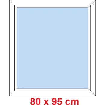 Okno Soft Plastové okno 80x95 cm, FIX neotevíravé