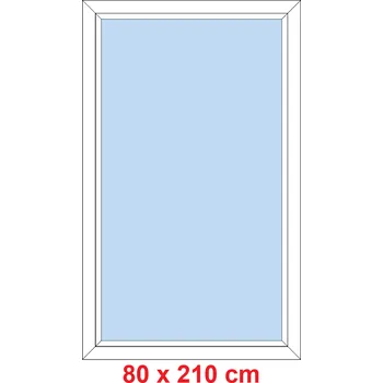 Okno Soft Plastové okno 80x210 cm, FIX neotevíravé
