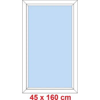Okno Soft Plastové okno 45x160 cm, FIX neotevíravé