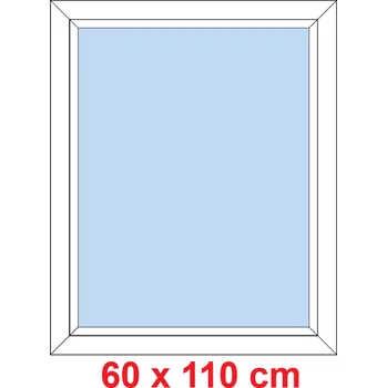 Okno Soft Plastové okno 60x110 cm, FIX neotevíravé