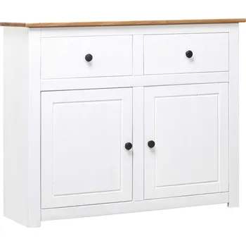 Komoda Rustikální komoda z masivního borovicového dřeva, 2 zásuvky, 2 dvířka